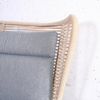 Stoelen Rome loungeset Sand - Rome loungeset sand zandkleur buitenset 3 - 5140-S