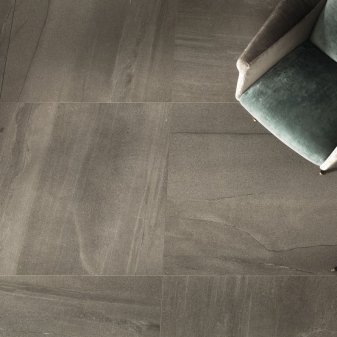 Ariostea Ultra Pietre Basaltina Moka Soft diverse afmetingen - Stone effect grey floors basaltina moka 02 - Ariostea Basaltina Moka Soft 100x100cm