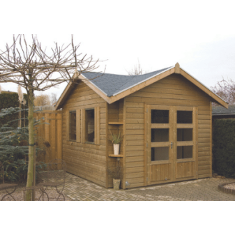 Tuinhuis/blokhut type Akelei - Tuin en huis productfoto akelei - BNS126 Akelei