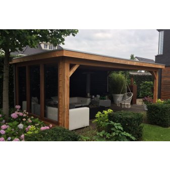 Overkapping type Pioenroos - Tuinhuis pioenroos product foto  - BNS140 Pioenroos