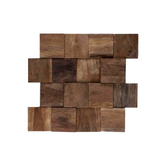 Houtpaneel 07 moza&iuml;ek naturel - Woodpanel 07 interlock natural - BN113 paneel 07 moza&iuml;ek naturel