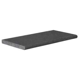 Zwembadrand Vietnam Black Bullnose 60x30x3cm - Zwembadrand vietnam black bullnose - Zwembadrand Vietnam Black Bullnose 60x30x3cm