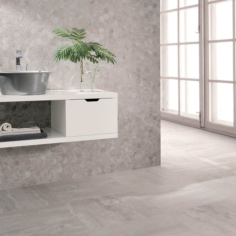 Travertino Veincut Grigio diverse afmetingen - Travertino veincut grigio 1 1 - Travertino Veincut Grigio 60x60cm