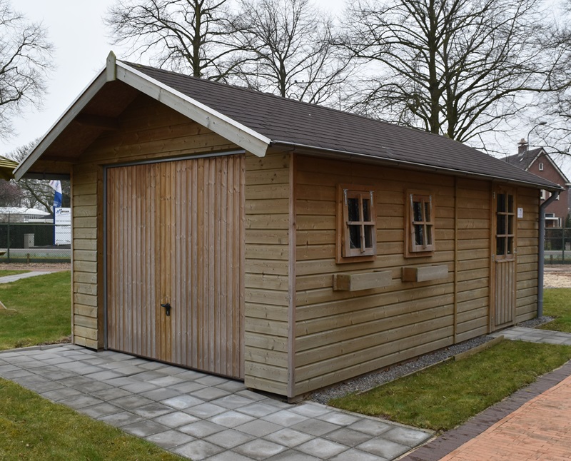 Tuinhuis/blokhut type Laurier - Tuin en huis productfoto laurier 1 - BNS118 Laurier