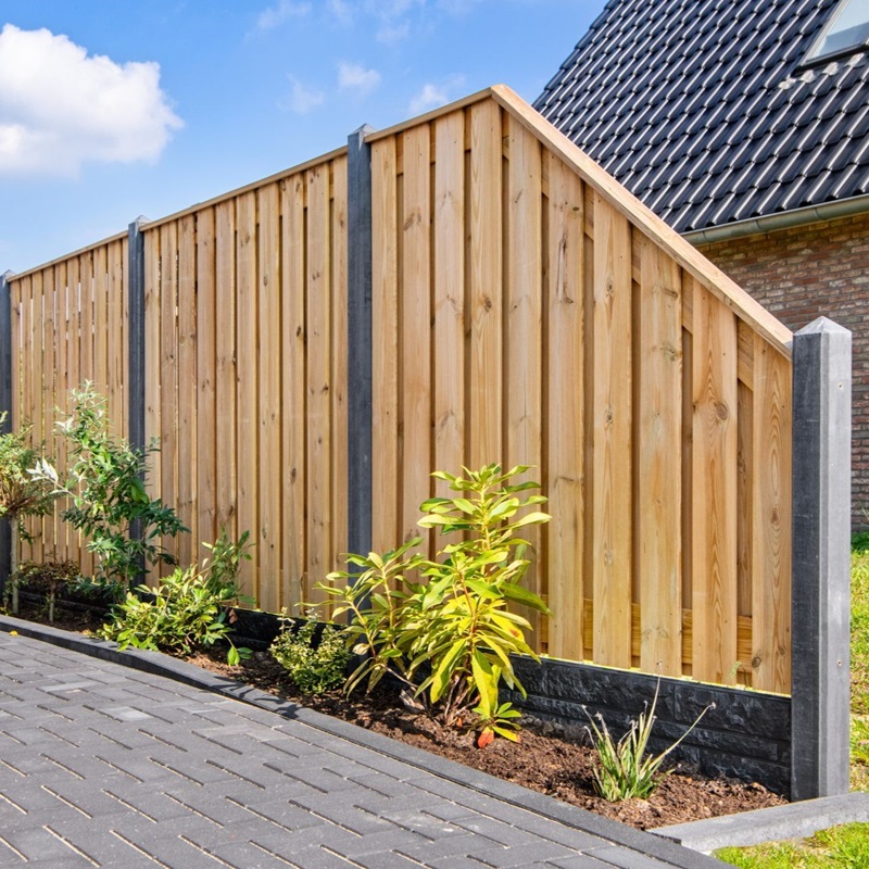Tuinscherm grenen Enschede diverse afmetingen TG33 - Tuinscherm enschede sfeer tg33 - Tuinscherm Enschede b26