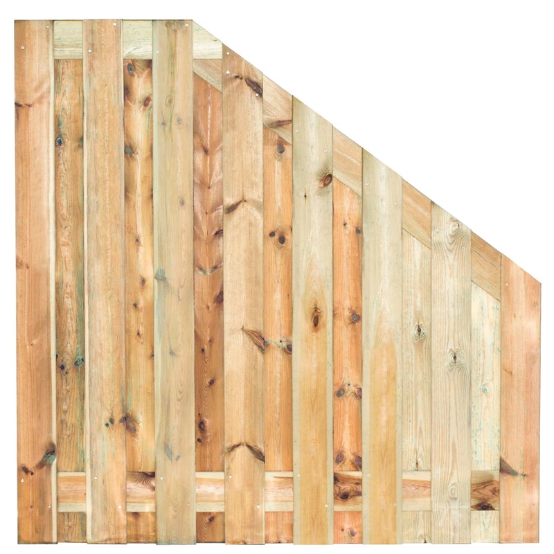 Tuinscherm grenen Coevoerden diverse afmetingen TG31 - Tuinscherm grenen tg31 verloop - Tuinscherm Coevoerden b26