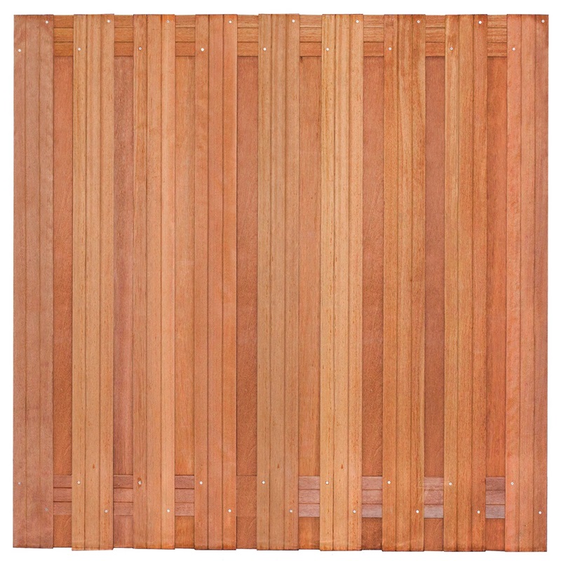Tuinscherm hardhout Prinsenbeek 180x180cm TH31 - Tuinscherm harlingen hardhout 1 - Tuinscherm Prinsenbeek b35 
