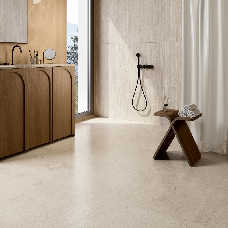 Versatile Stone Bianco diverse afmetingen - Versatile stone bianco sfeer - Versatile Stone Bianco 60,4x60,4