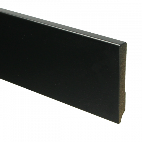 MDF Moderne plint 55x12 voorgelakt RAL 9005 - Voorgelakt zwart plint 6 - 15969
