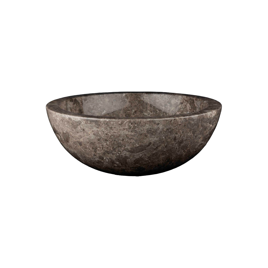 Wasbak natuursteen A grijs gepolijst - Wasbak 1 grey polish - BN113 wasbak1 grijs gepolijst