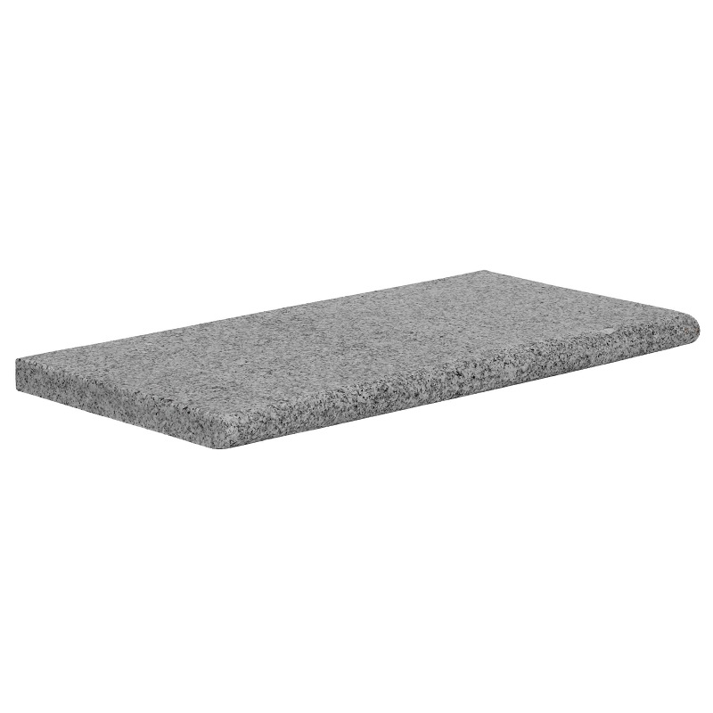 Zwembadrand Tibet Asian White Bullnose 60x30x3cm - Zwembadrand tibet asian white bullnose 1 - Zwembadrand Tibet Asian White Bullnose 60x30x