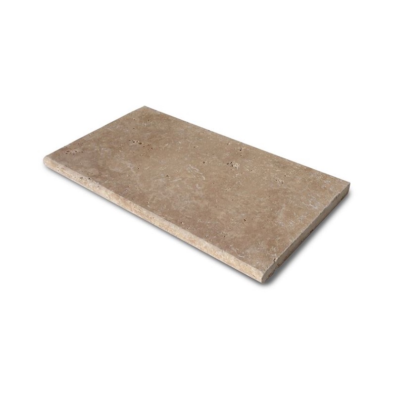 Zwembadrand Travertino Tandalo Bullnose 100x33x3cm BN32 - Zwembadrand travertino 3 bullnose 1 - Zwembadrand Travertino 3 100x33x3cm